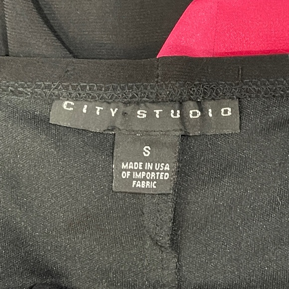 *City Studio Women's Black & Hot Pink Belted Dress Sz S - Picture 10 of 14